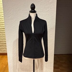 NWT PINK Victoria's Secret Black Zip-Up Workout Jacket